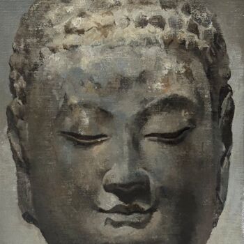 Peinture intitulée "Série Buddha - Tabl…" par Wen Jin Xie, Œuvre d'art originale, Huile