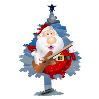 Digital Arts titled "Santa Claus standin…" by Shamim Shaikh, Original Artwork, 2D Digital Work