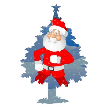 数字艺术 标题为“A jolly Santa Claus…” 由Shamim Shaikh, 原创艺术品, 2D数字工作