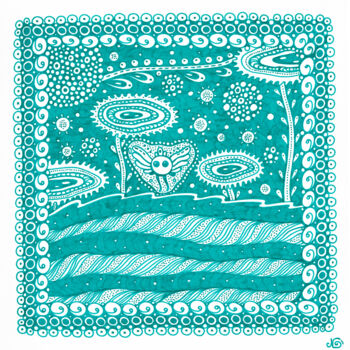 Malarstwo zatytułowany „Surreal Pattern n.25” autorstwa Veronika Demenko, Oryginalna praca, Atrament