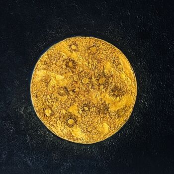 绘画 标题为“moon premium” 由Giovanni Fabra (Giovanni Fabra fabrart), 原创艺术品, 丙烯 安装在木质担架架上