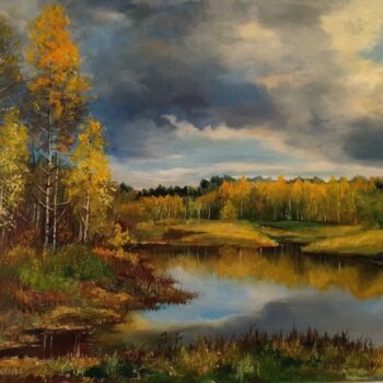 Painting titled "Отражение" by Tatiana Moskaleva, Original Artwork, Oil