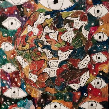 绘画 标题为“Introspeccion 1” 由Simona Glodeanu, 原创艺术品, 油