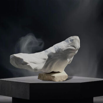 Sculpture titled "Fiammetta: Flame of…" by Aghvan Sahakyan, Original Artwork, Stone