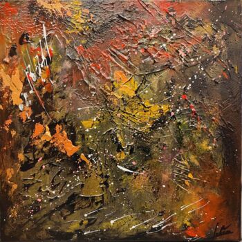 Peinture intitulée "Ébène" par Julien Abstrait, Œuvre d'art originale, Acrylique Monté sur Châssis en bois
