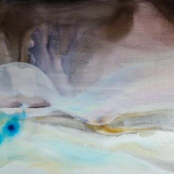 Peinture intitulée "Polar light" par Vanessa Onuk, Œuvre d'art originale, Acrylique Monté sur Châssis en bois