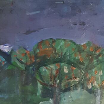 Pintura titulada "LE PETIT VERGER DE…" por Mchartrie, Obra de arte original, Acrílico