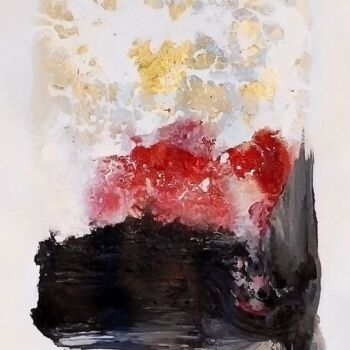 Peinture intitulée "Raku Yaki #6" par Mirabelle, Œuvre d'art originale, Acrylique