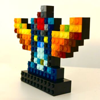 Sculpture titled "Goldorak by qargo (…" by Qargo, Original Artwork, Plastic