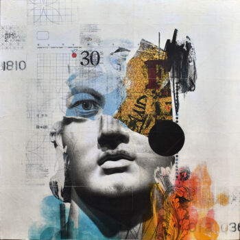 Collages intitulée "Portrait" par Manel Villalonga, Œuvre d'art originale, Collages