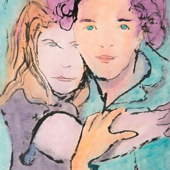 제목이 "They are just figur…"인 미술작품 Marcel Garbi로, 원작, 수채화