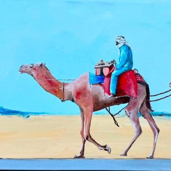 Pittura intitolato "On the Road" da Guido Mannini, Opera d'arte originale, Olio