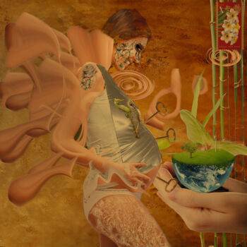 Digital Arts titled "Completely happy" by Geertlemmers Lemmers, Original Artwork, Digital Photography Mounted on Plexiglass