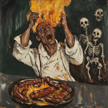 Digital Arts με τίτλο "Burning Ambition: T…" από Alberto Capitani, Αυθεντικά έργα τέχνης, Εικόνα που δημιουργήθηκε με AI