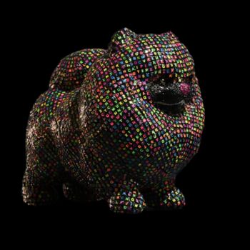 Sculpture titled "pomeranea" by Alexa Riv, Original Artwork, Resin