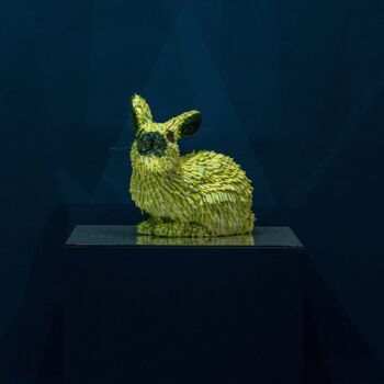 雕塑 标题为“RABBIT” 由Alexa Riv, 原创艺术品, 皮革