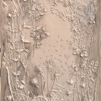 Sculpture titled "Secrets of the Noon…" by Olena Rintala, Original Artwork, Plaster Mounted on Other rigid panel