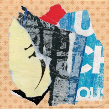 拼贴 标题为“Chut” 由Strassi, 原创艺术品, 拼贴 安装在木板上
