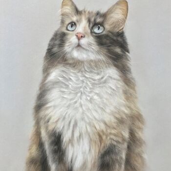 Drawing titled "Holy Lulu" by Irene_art, Original Artwork, Pastel