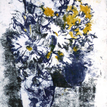 图画 标题为“Two bouquets. Easel…” 由Анна Лагеда, 原创艺术品, 墨