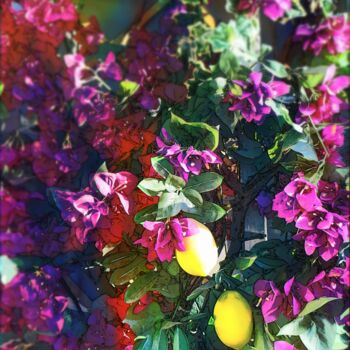 Photography titled "Des fleurs et des c…" by Emma Laflute, Original Artwork, Manipulated Photography