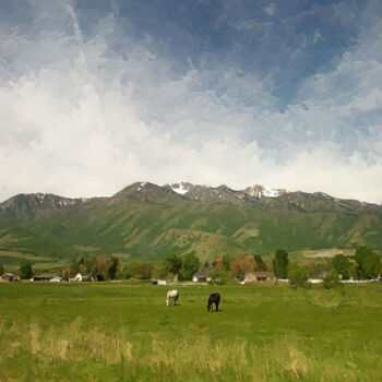 Digital Arts titled "Country Scene" by Photospoon, Original Artwork, Digital Painting