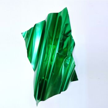 雕塑 标题为“Steel Silk. Green” 由José Soler Art, 原创艺术品, 不锈钢