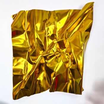 雕塑 标题为“Steel Silk. Gold” 由José Soler Art, 原创艺术品, 不锈钢