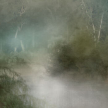 Photography titled "Mist River" by Photospoon, Original Artwork, Light Painting