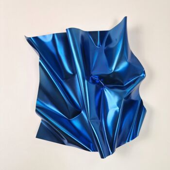 雕塑 标题为“Steel Silk. Dark Bl…” 由José Soler Art, 原创艺术品, 不锈钢