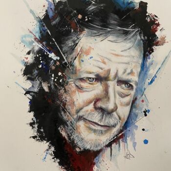 Peinture intitulée "Portrait Renaud" par Le Filon D'Art, Œuvre d'art originale, Acrylique