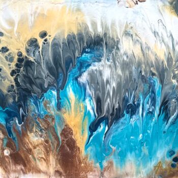 Painting titled "Surf" by Alina Lark, Original Artwork, Acrylic