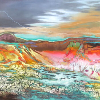 Peinture intitulée "MOTHER EARTH, BEAUT…" par Astrid Dahl, Œuvre d'art originale, Huile