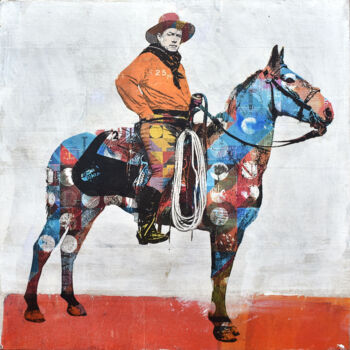 拼贴 标题为“Cowboy” 由Manel Villalonga, 原创艺术品, 拼贴
