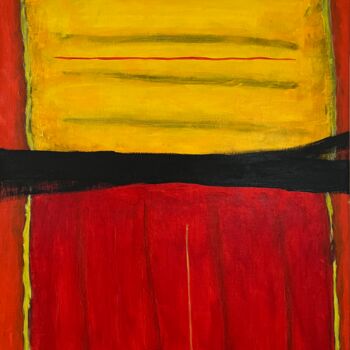 Peinture intitulée "Line of Silence" par Oleg Strokatyy, Œuvre d'art originale, Acrylique Monté sur Châssis en bois