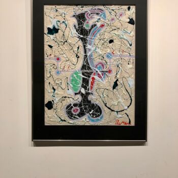 Pintura titulada "Léger voyage" por Fabien Lemoine, Obra de arte original, Pastel Montado en Panel de madera