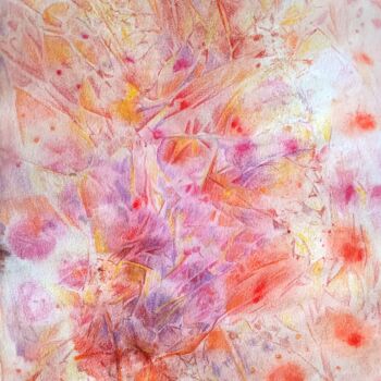 Σχέδιο με τίτλο "Floating tulips." από Yulia Larionova, Αυθεντικά έργα τέχνης, Ακουαρέλα