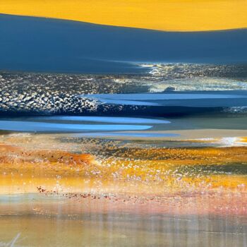 Painting titled "“Subjective landsca…" by Katsiaryna Sumarava, Original Artwork, Oil Mounted on Wood Stretcher frame