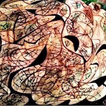 Peinture intitulée "introspeccion 4" par Simona Glodeanu, Œuvre d'art originale, Acrylique