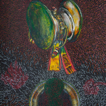 Σχέδιο με τίτλο "Shakti Objects 4" από Louis Lapointe, Αυθεντικά έργα τέχνης, Μολύβι