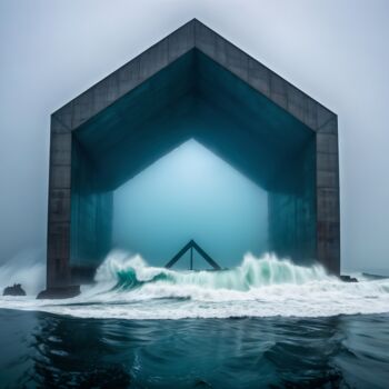 제목이 "concrete structure…"인 디지털 아트 Konstantin Petrov로, 원작, AI 생성 이미지