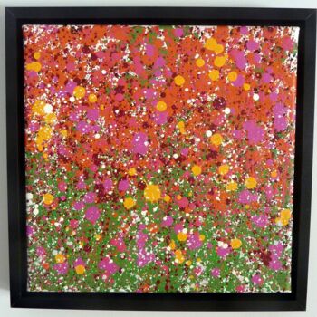 Peinture intitulée "Abstract 2403" par Saname, Œuvre d'art originale, Bombe aérosol Monté sur Châssis en bois
