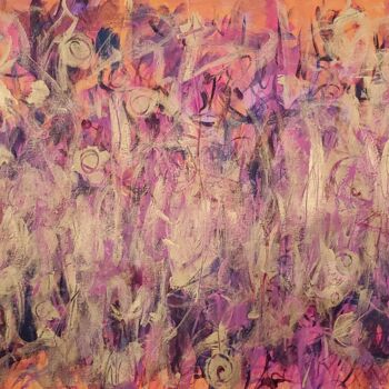Peinture intitulée "Happiness" par Joyce Fournier, Œuvre d'art originale, Acrylique Monté sur Châssis en bois
