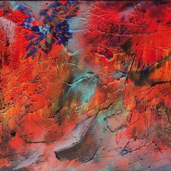 Peinture intitulée "Pompéï" par Julien Abstrait, Œuvre d'art originale, Acrylique Monté sur Châssis en bois