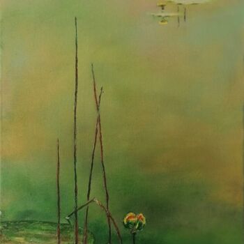 Painting titled "Water lilies/Nénuph…" by Anastasiia Beliaeva, Original Artwork, Acrylic