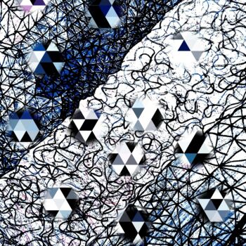 Peinture intitulée "pensamientos 3" par Simona Glodeanu, Œuvre d'art originale, Peinture numérique