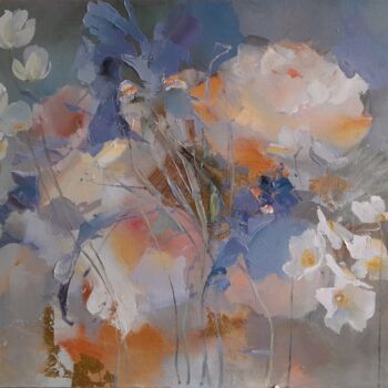 Peinture intitulée "an unexpected meeti…" par Tatyana Barinova, Œuvre d'art originale, Huile