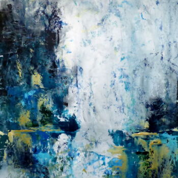 Peinture intitulée "Fjörd 2" par Floria Rey, Œuvre d'art originale, Acrylique