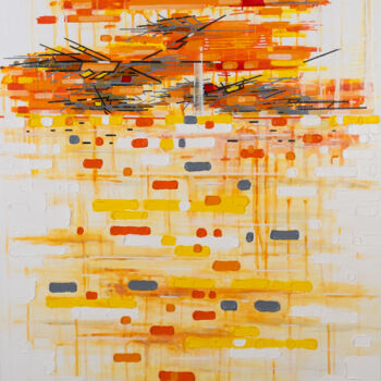 Painting titled "Larmes Diluées" by Mü, Original Artwork, Acrylic