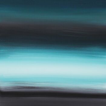 Peinture intitulée "Teal Waters" par Paresh Nrshinga F R S A, Œuvre d'art originale, Acrylique Monté sur Châssis en bois